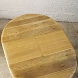 Brutalist oak dining table 1960's