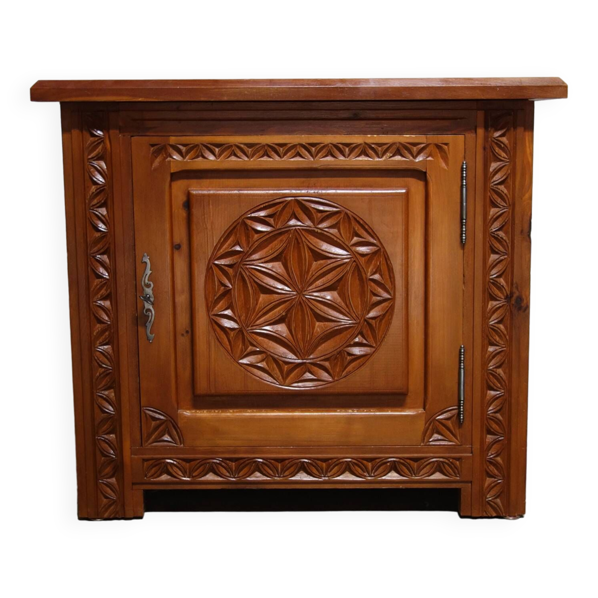 Carved wooden jam maker popular craft Hautes Alpes
