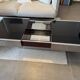 Table basse/bar Willy Rizzo acier inoxydable