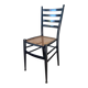 Light wooden chair with caning