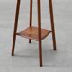 Art Deco tall oak wooden console or pedestal, France 1920s