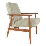 Fox armchair mottled beige green