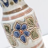 Candle holder with handle and vintage '80 cup in glazed ceramic. Signed Vilá Clara. In perfect condition.