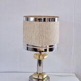 Lampes en lucite et métal chromé 70's