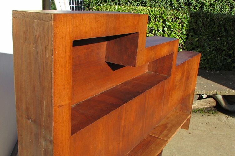 Cosy headboard, 30s in walnut
