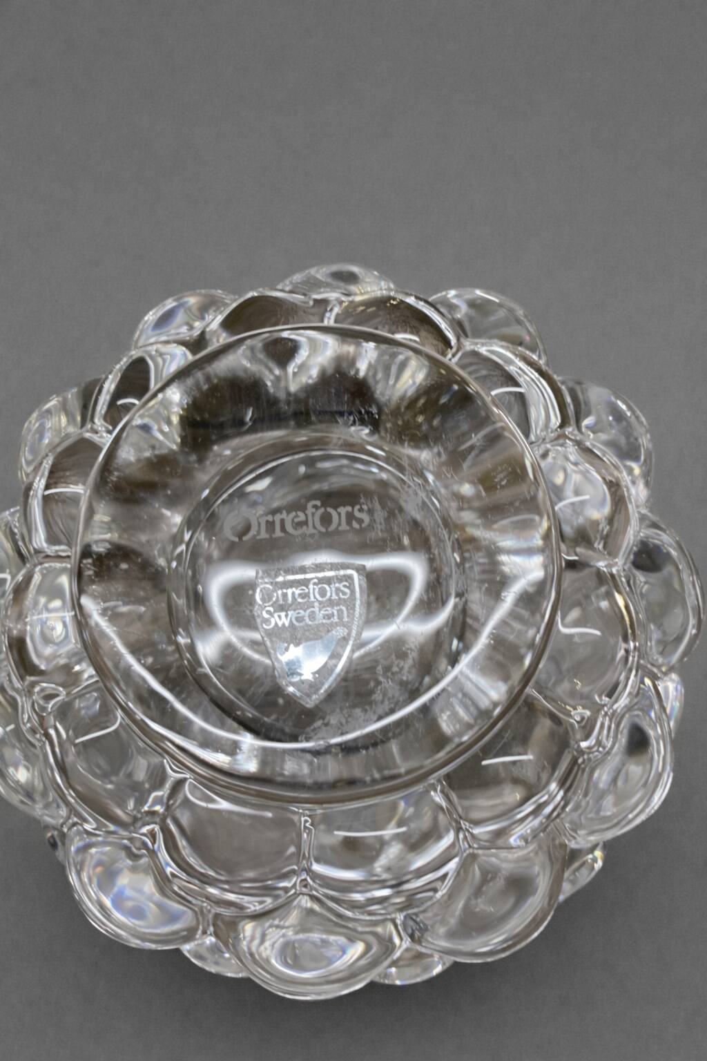 Orrefors crystal lantern – Scandinavian design – Sweden