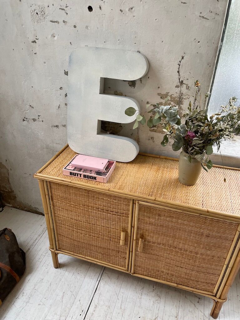 Lettre E métal XL 60cm