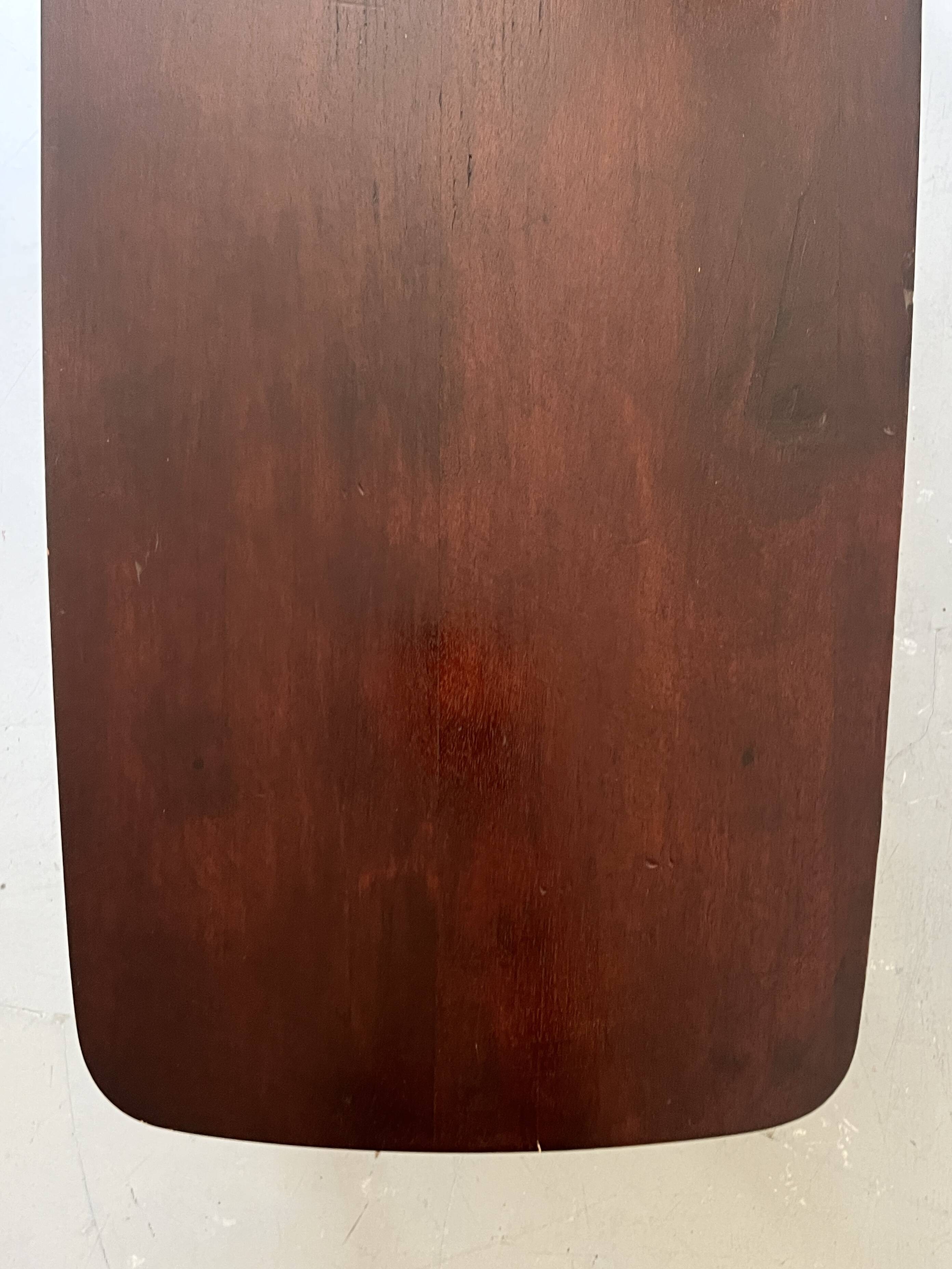 Danish teak coffee table with a double top, 1950s design.
