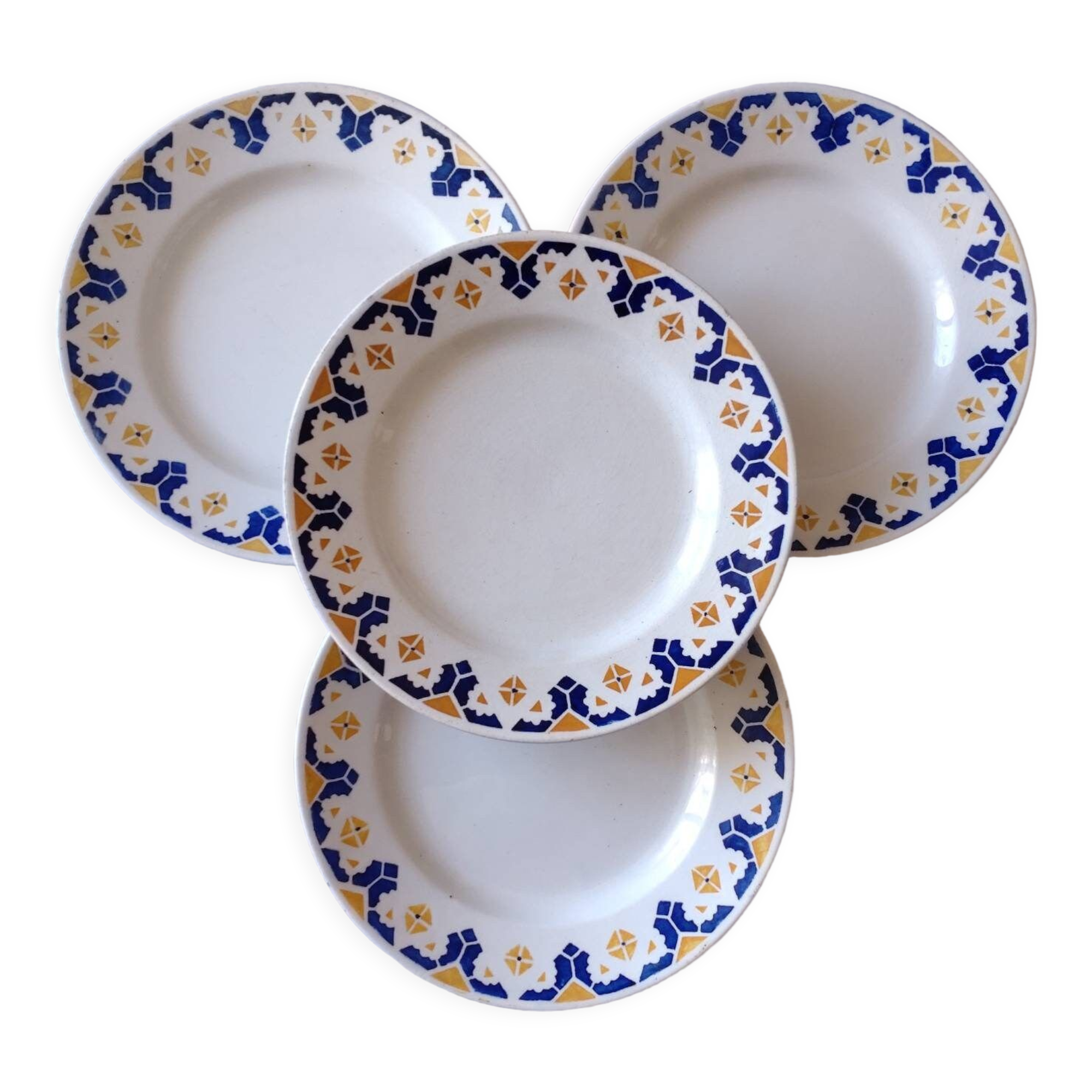 Plates "Judith" opaque porcelain from Gien