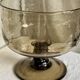 Large vintage 1960s smoked bubble glass bowl from Biot.