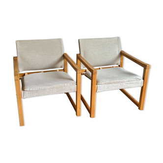 Pair of Diana armchairs by Karin Mobring for Ikea, 1973