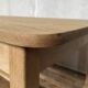 Table bistrot table de ferme en chêne massif sablé Longueur 210 cm - Largeur 106 cm - Hauteur 78 cm