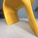Sculptural Molded Fiberglass Chair, Europe, 1970s