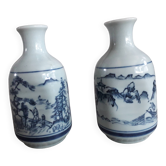 Une paire de vase vintage en céramique chinoise