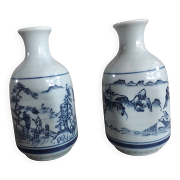A pair of vintage Chinese ceramic vases.