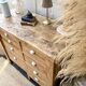 Old wooden workbench with 8 drawers.