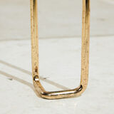 Metal and glass coffee table