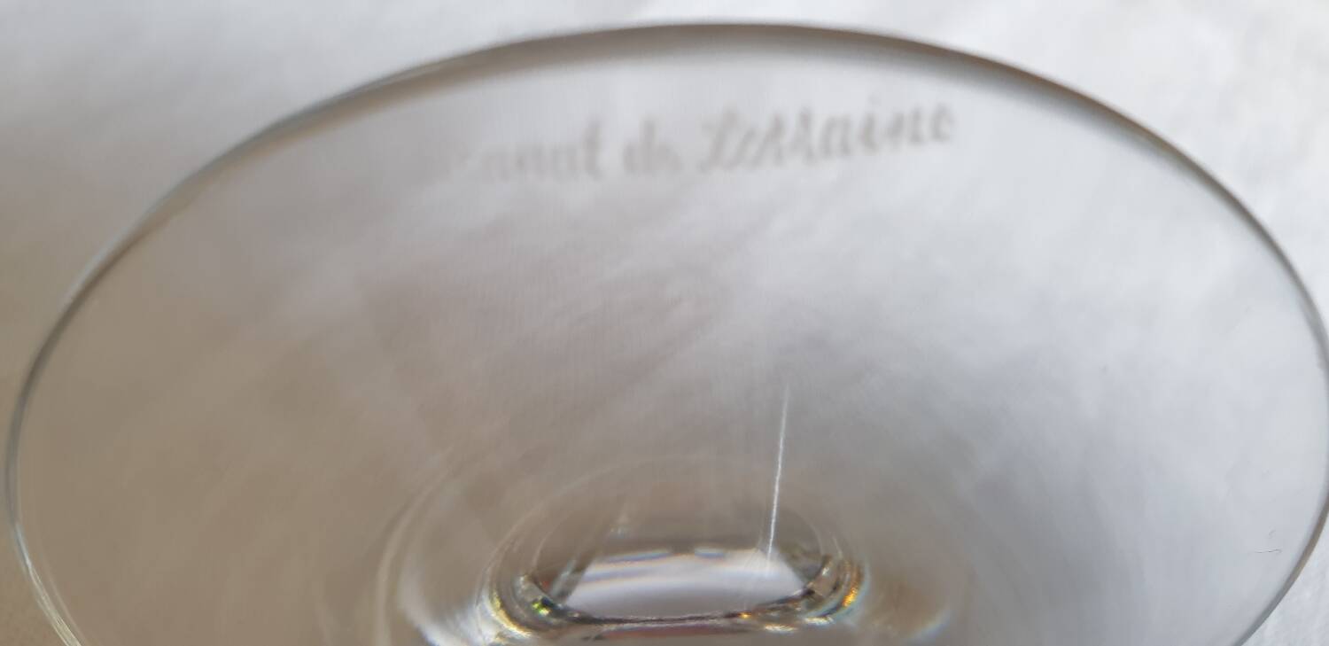 6 crystal glass Lorraine crafts