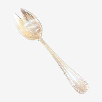 Serving spoon, silver metal, pearl model