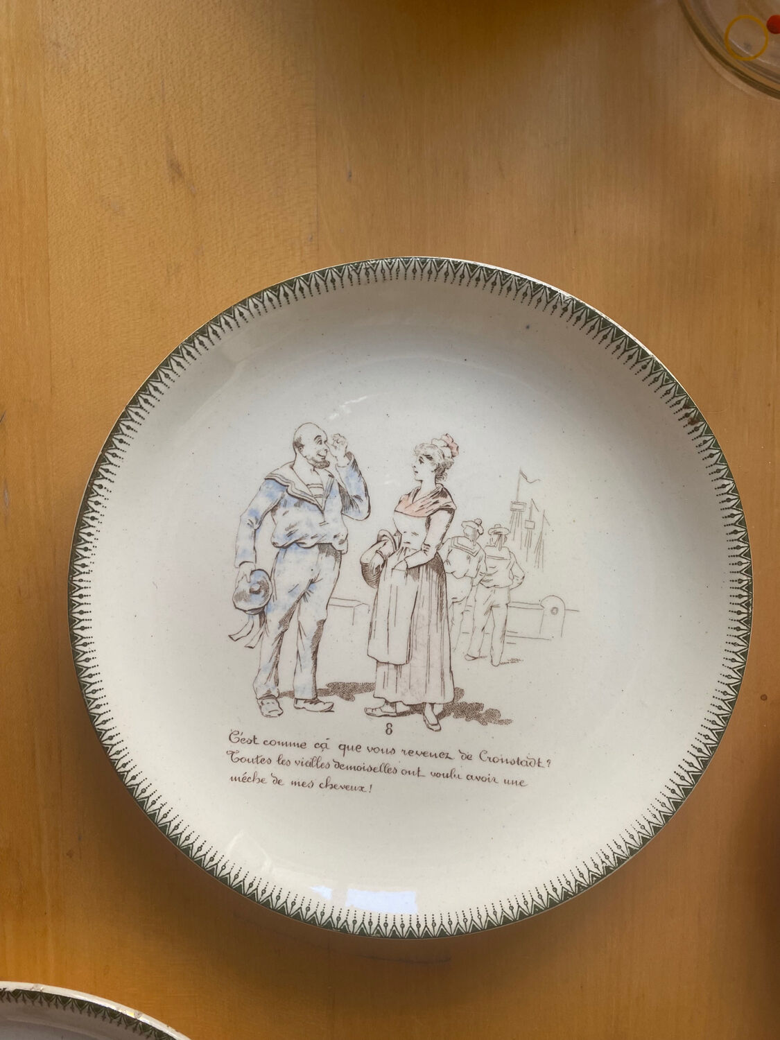 Creil Montereau - trio of plates