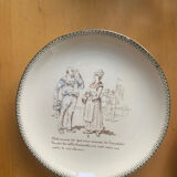 Creil Montereau - trio of plates