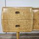 1950s maple chest of drawers with a marble top