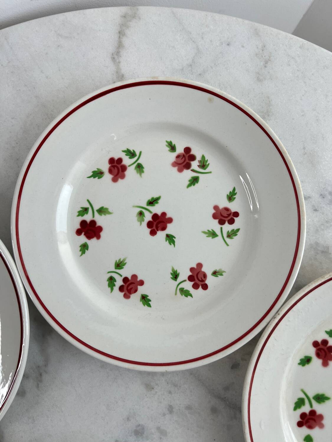 5 assiettes Lunéville Rosine