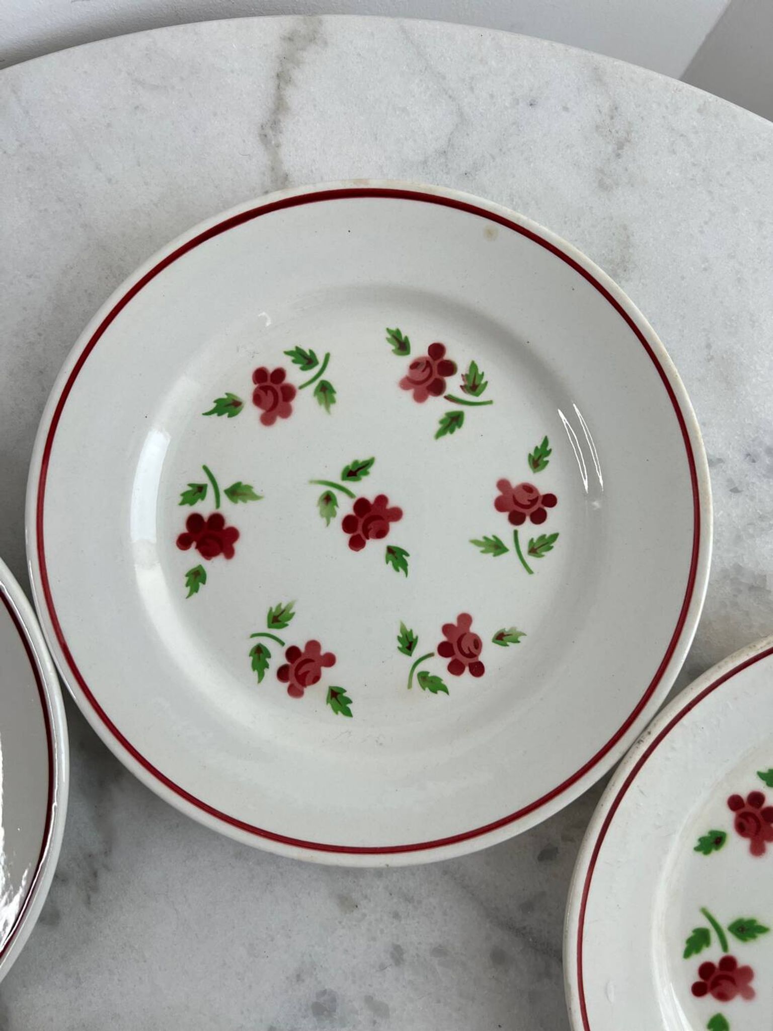 5 assiettes Lunéville Rosine