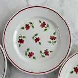 5 assiettes Lunéville Rosine