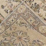 7x9 Cream & Green Floral Pattern Vintage Area Rug, 202x278Cm