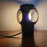 Rare midcentury ceramic table lamp, space age style, 1970s