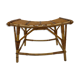 Vintage rattan bamboo footstool stool 1960s