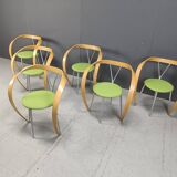 Revers Dining Chairs by Andrea Branzi for Cassina, 1993, Set of 6