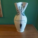 Vase en céramique vintage art Provencal , Lavandou