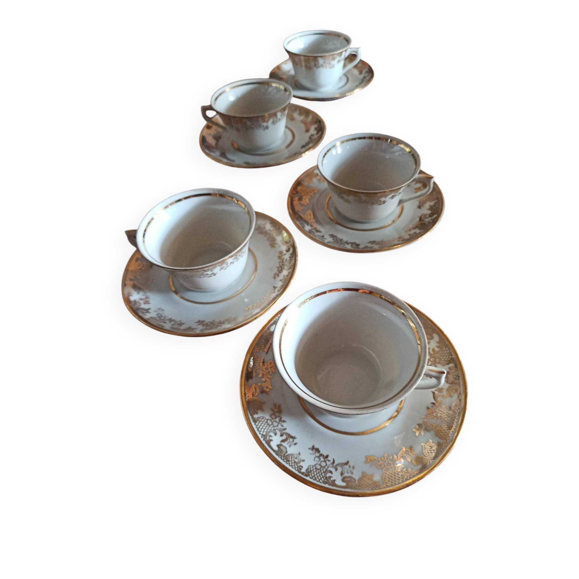Lot de 5 tasses en Porcelaine de Limoges