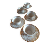 Lot de 5 tasses en Porcelaine de Limoges