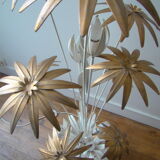 Vintage floral floor lamp Hans Kogl