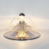 Midcentury Italian glass table lamp