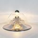 Lampe de table en verre italienne du milieu du siècle
