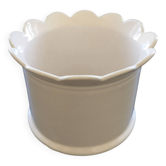 White corolla flowerpot