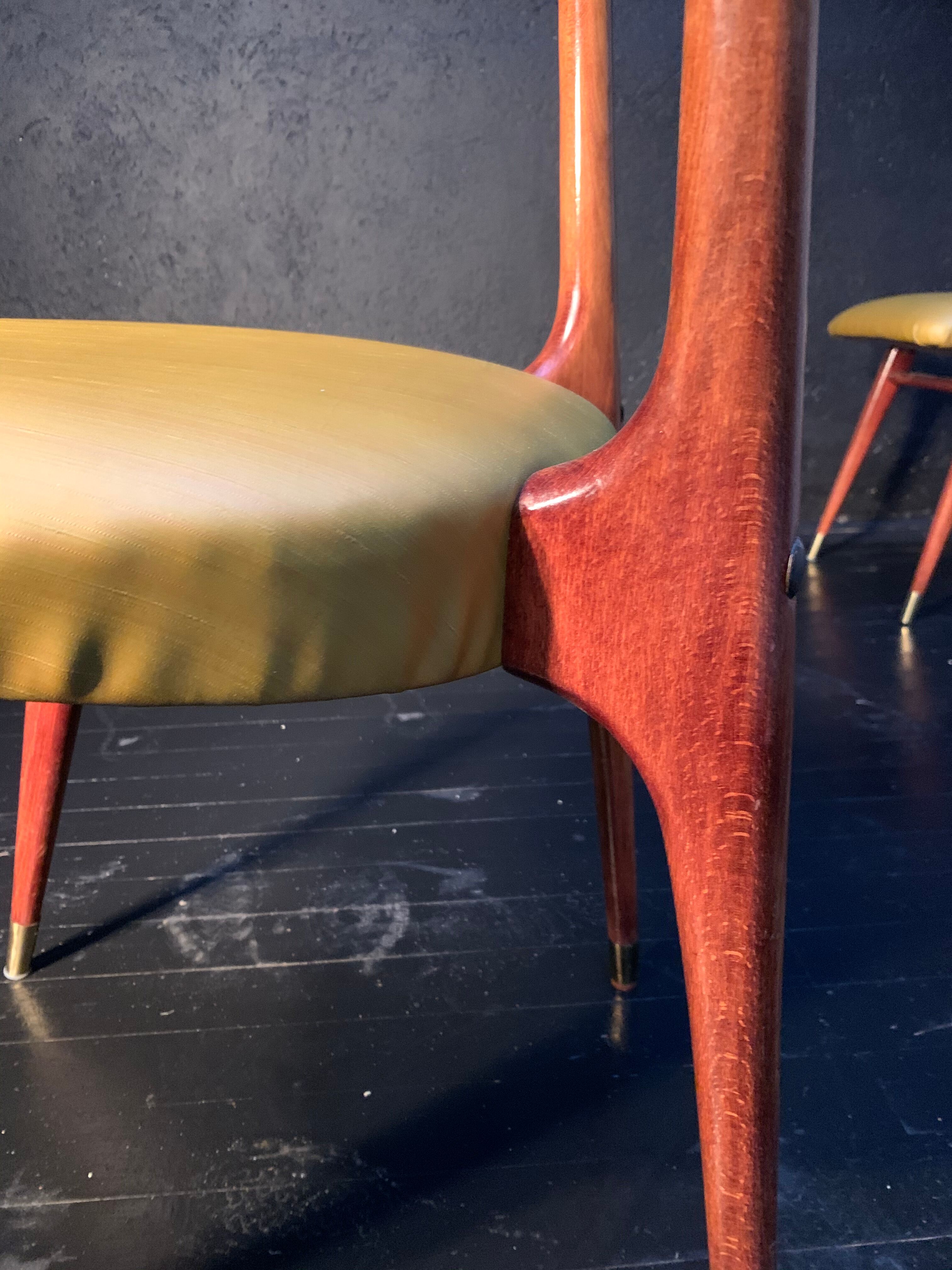 Stella, suite of 6 chairs design 1960