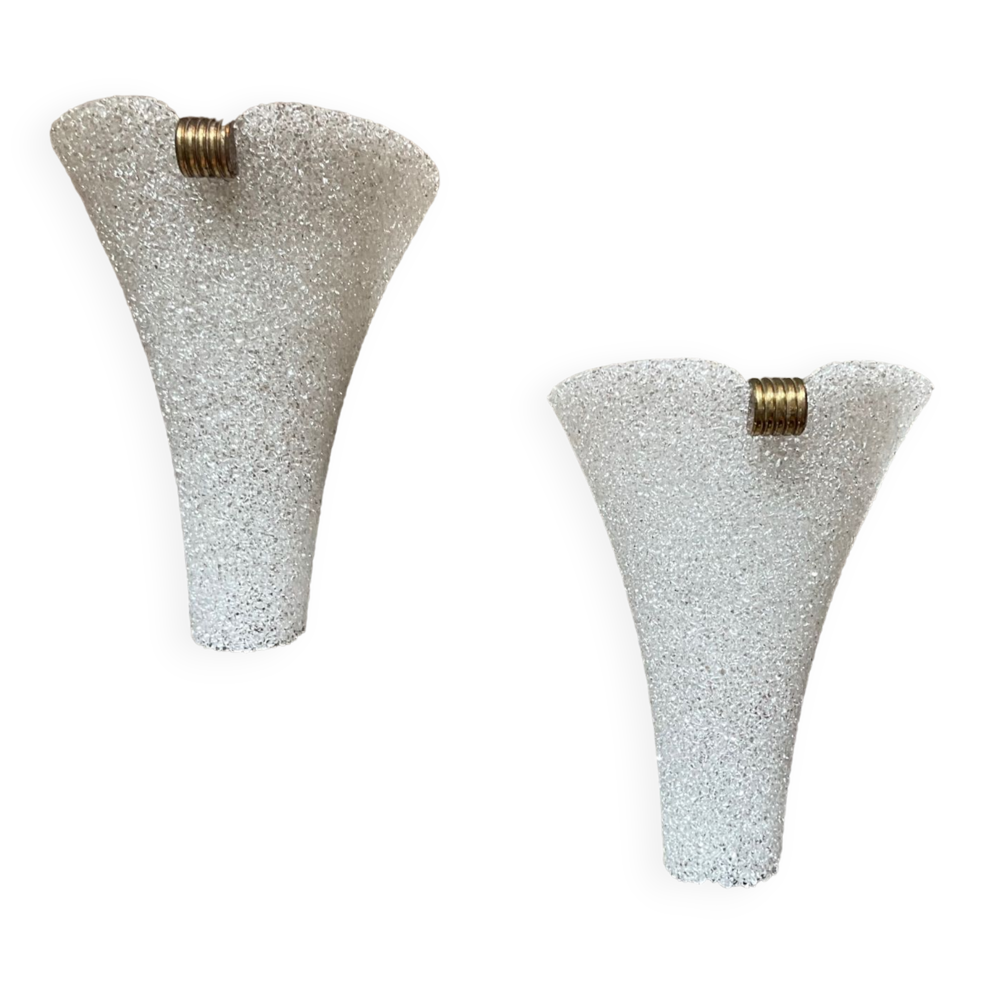 Pair of vintage wall lamps from the 60s in Perspex