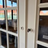 Oak and cherry display cabinet