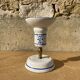 4 faience and brass ball and ball wall lamps - made in Italy