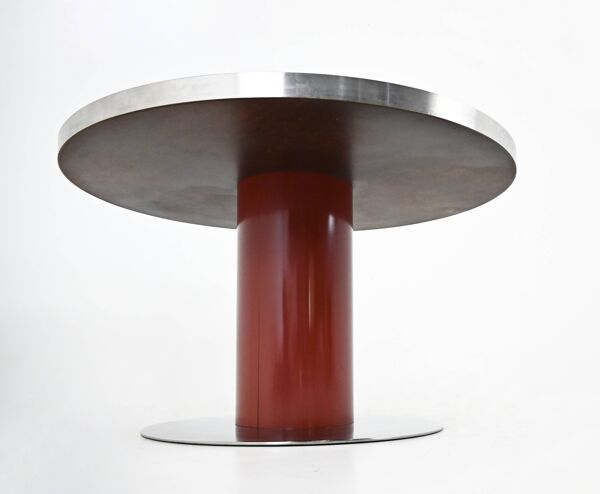 Table à manger de Willy Rizzo pour Mario Sabot, années 1970