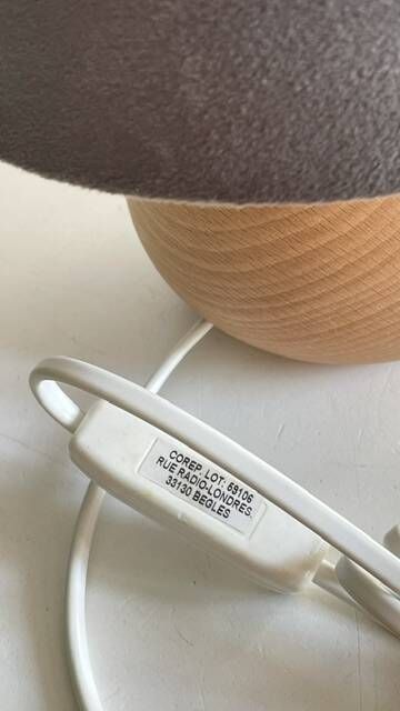 LAMPE Bois Brut COREP Begles