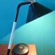 Modernist black and white "Jumo" desk lamp. Modernis France 1950