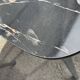 Black marbled formica chairs