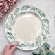 Antique round dish from Terre de Fer "Lilac" – Longchamp 19th century
