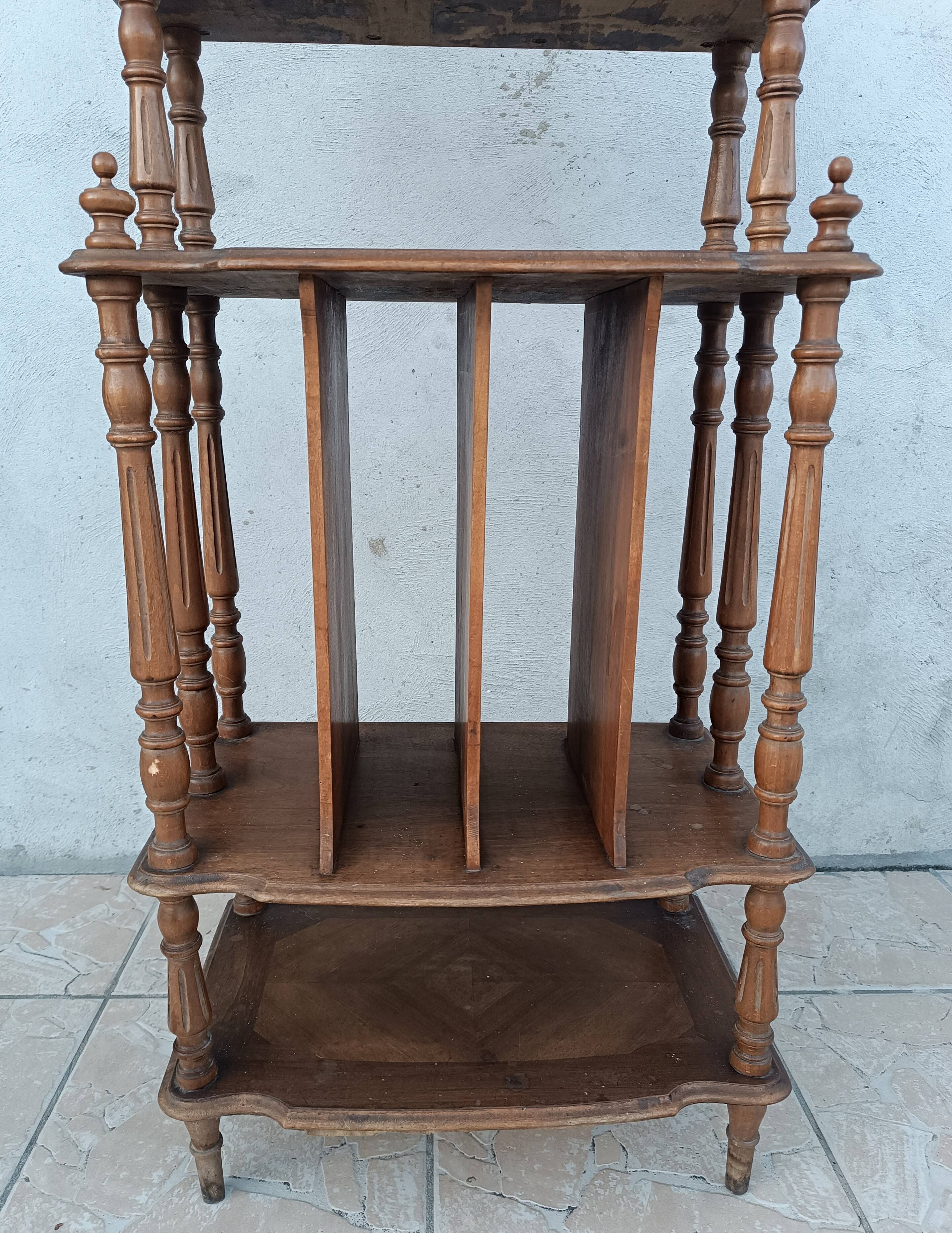 Walnut music cabinet